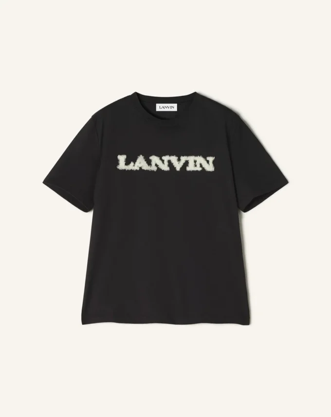 Bawełniana koszulka Lanvin z owczej skóry Bawełniana koszulka Lanvin z owczej skóry