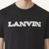Bawełniana koszulka Lanvin z owczej skóry Bawełniana koszulka Lanvin z owczej skóry