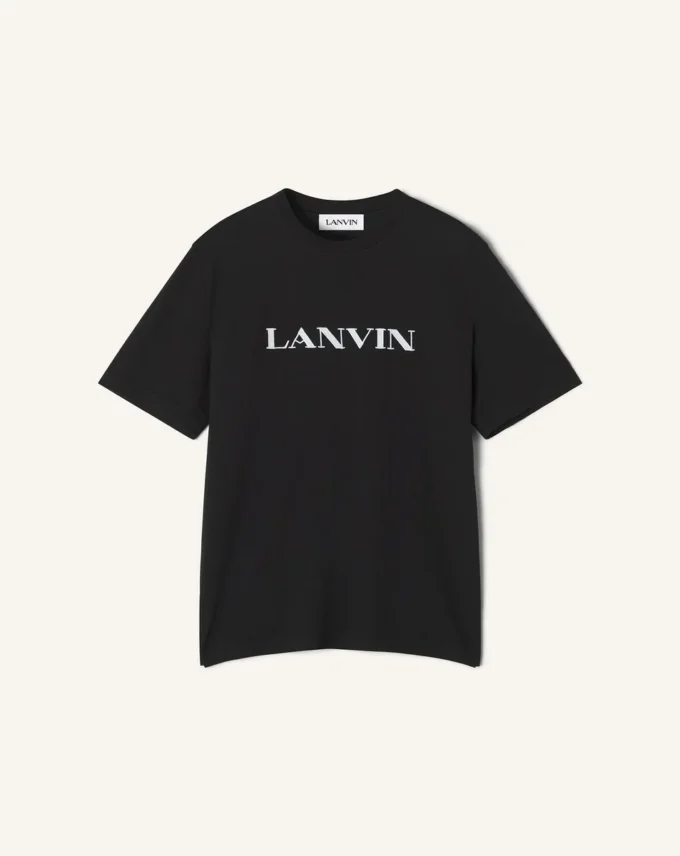 Bawełniana koszulka z haftem Lanvin Bawełniana koszulka z haftem Lanvin
