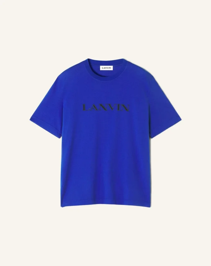 Bawełniana koszulka z haftem Lanvin Bawełniana koszulka z haftem Lanvin