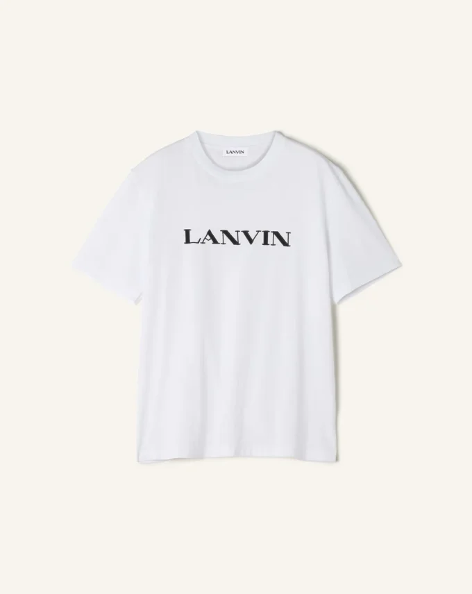Bawełniana koszulka z haftem Lanvin Bawełniana koszulka z haftem Lanvin
