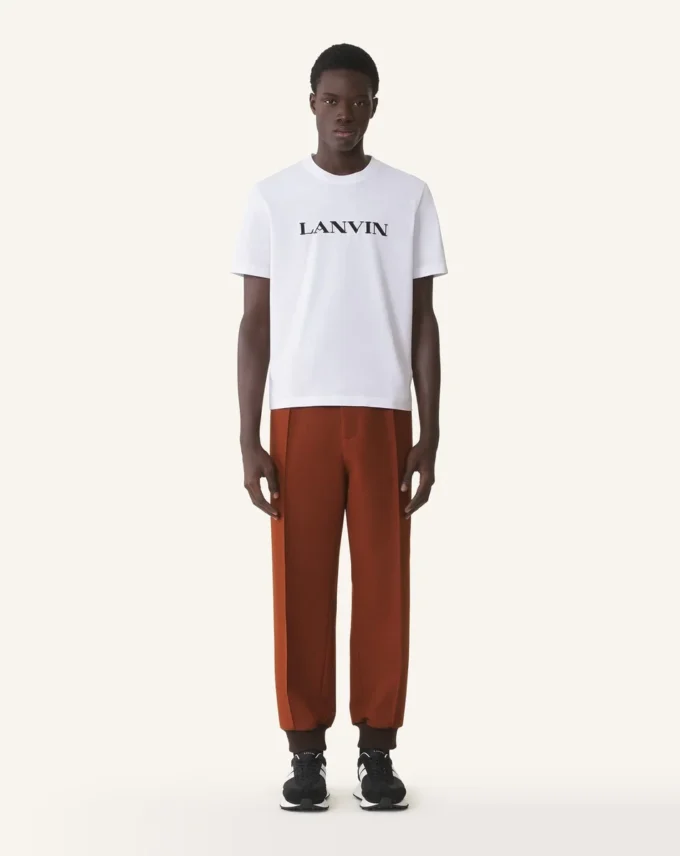 Bawełniana koszulka z haftem Lanvin Bawełniana koszulka z haftem Lanvin