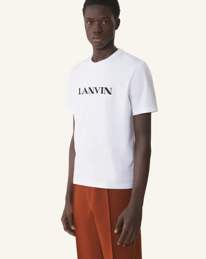 Bawełniana koszulka z haftem Lanvin Bawełniana koszulka z haftem Lanvin