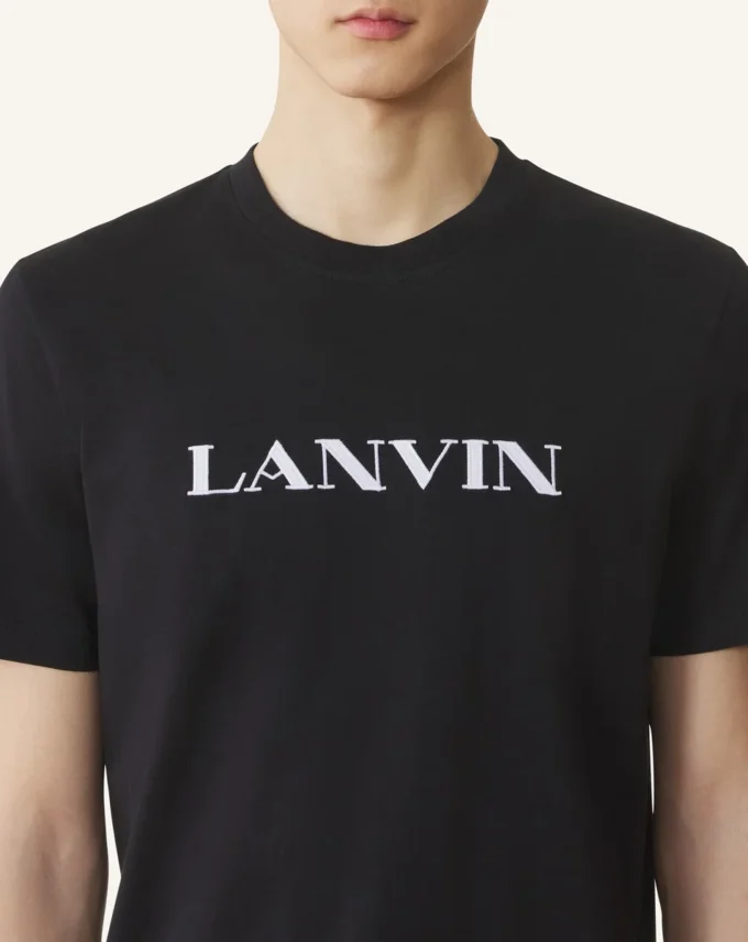 Bawełniana koszulka z haftem Lanvin Bawełniana koszulka z haftem Lanvin