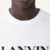 Bawełniana koszulka z haftem Lanvin Bawełniana koszulka z haftem Lanvin