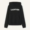 Bluza z kapturem Lanvin z bawełny i owczej skóry Bluza z kapturem Lanvin z bawełny i owczej skóry