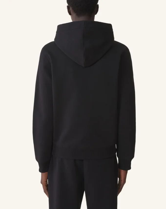 Bluza z kapturem Lanvin z bawełny i owczej skóry Bluza z kapturem Lanvin z bawełny i owczej skóry