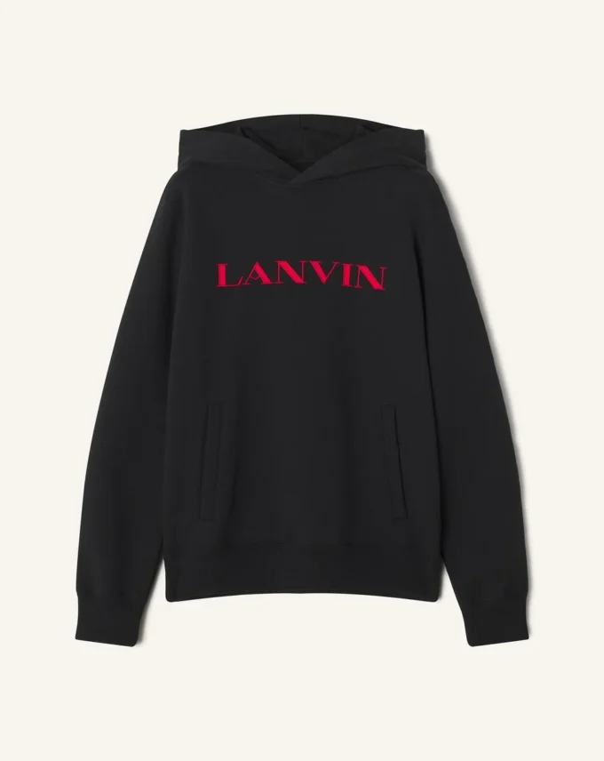 Bluza z kapturem Lanvin z haftem Bluza z kapturem Lanvin z haftem