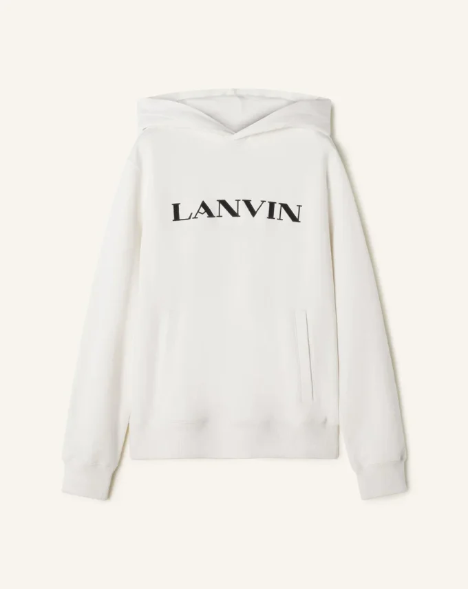 Bluza z kapturem Lanvin z haftem Bluza z kapturem Lanvin z haftem
