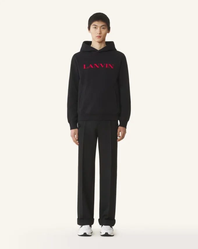 Bluza z kapturem Lanvin z haftem Bluza z kapturem Lanvin z haftem