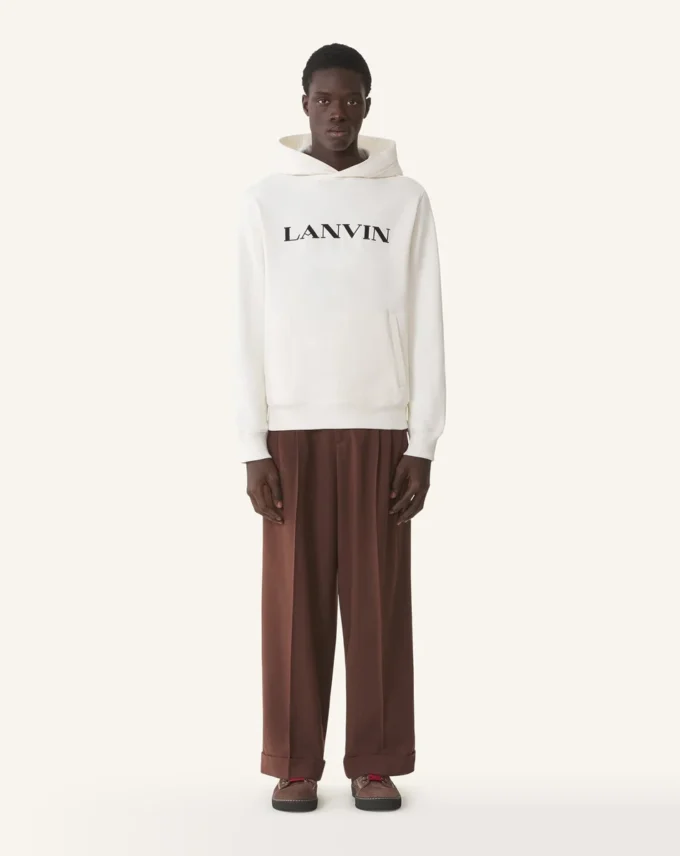 Bluza z kapturem Lanvin z haftem Bluza z kapturem Lanvin z haftem