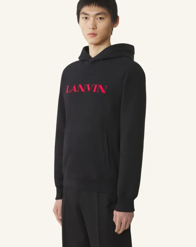 Bluza z kapturem Lanvin z haftem Bluza z kapturem Lanvin z haftem