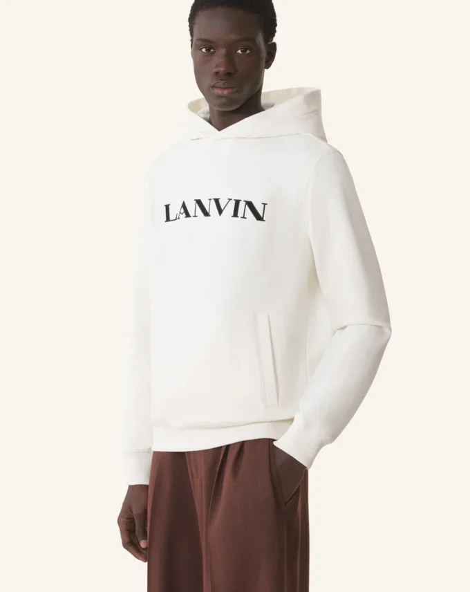 Bluza z kapturem Lanvin z haftem Bluza z kapturem Lanvin z haftem