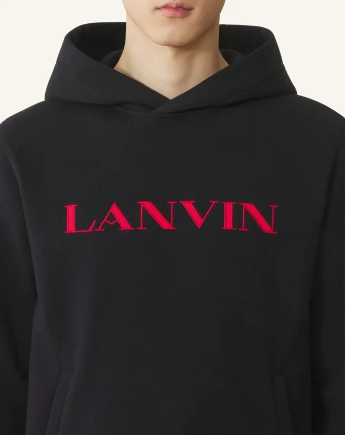 Bluza z kapturem Lanvin z haftem Bluza z kapturem Lanvin z haftem