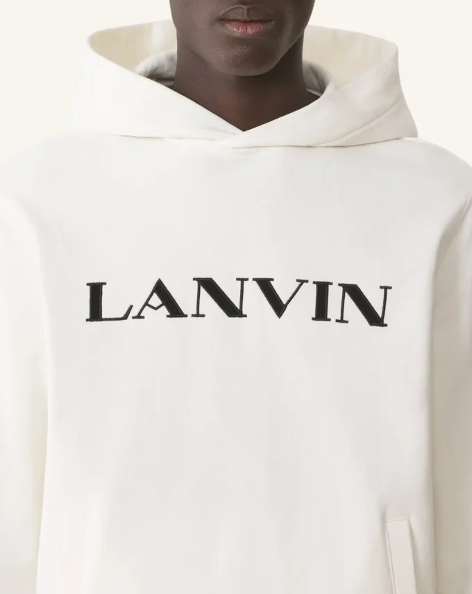 Bluza z kapturem Lanvin z haftem Bluza z kapturem Lanvin z haftem