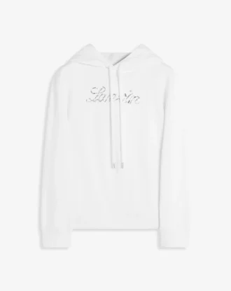 Bluza z kapturem Lanvin z haftem z koralików