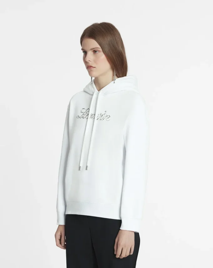 Bluza z kapturem Lanvin z haftem z koralików Bluza z kapturem Lanvin z haftem z koralików