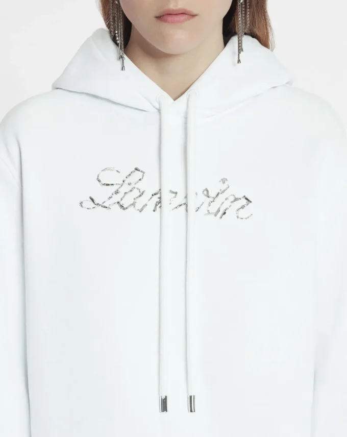 Bluza z kapturem Lanvin z haftem z koralików Bluza z kapturem Lanvin z haftem z koralików
