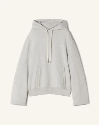 Bluza z kapturem z bawełnianego polaru i kaszmiru