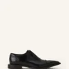 Brogue Oxford Shoe z błyszczącej skóry