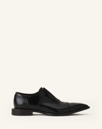 Brogue Oxford Shoe z błyszczącej skóry