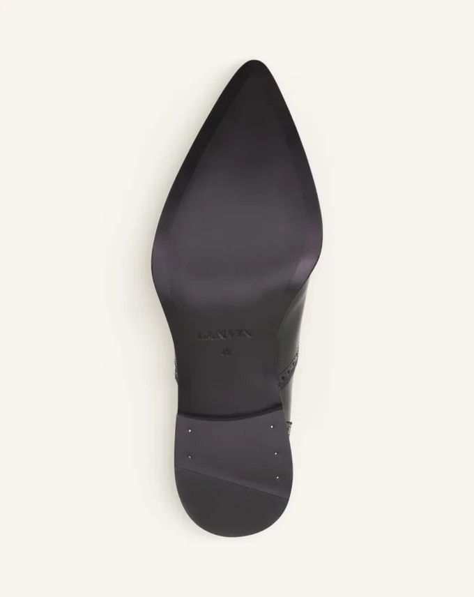 Brogue Oxford Shoe z błyszczącej skóry