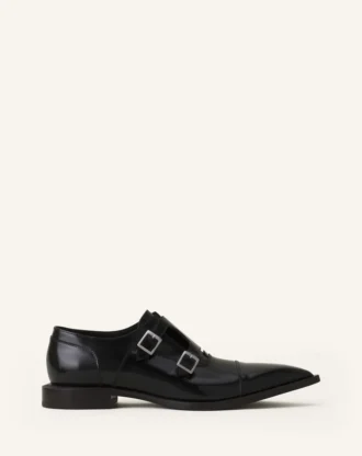 Buty Monk z błyszczącej skóry