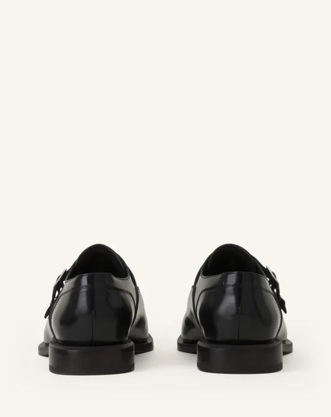 Buty Monk z błyszczącej skóry