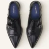 Buty Monk z błyszczącej skóry