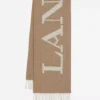 Chusta wełniana z frędzlami Lanvin Signature Chusta wełniana z frędzlami Lanvin Signature