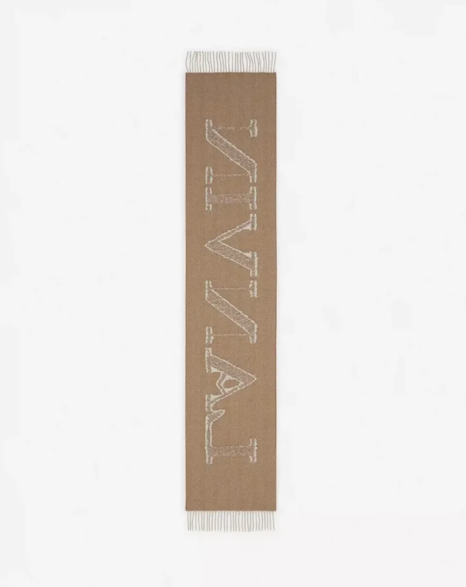Chusta wełniana z frędzlami Lanvin Signature Chusta wełniana z frędzlami Lanvin Signature