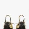 Czółenka Lanvin Bow Slingback z pękniętej metalicznej skóry Czółenka Lanvin Bow Slingback z pękniętej metalicznej skóry