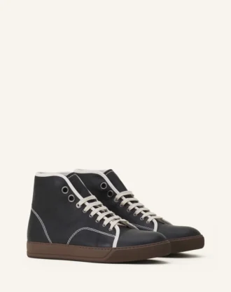 Dbb1 Wysokie skórzane trampki
