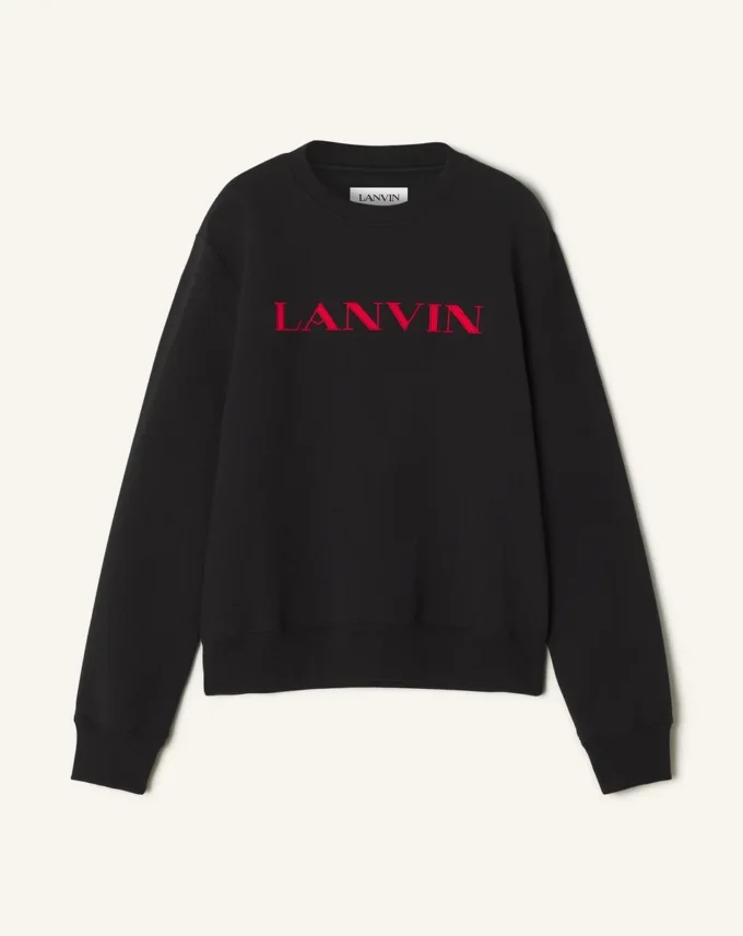Haftowana bawełniana bluza Lanvin