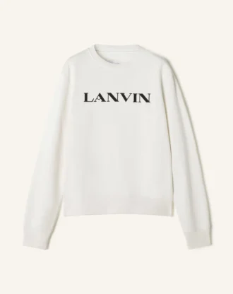 Haftowana bawełniana bluza Lanvin