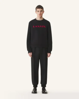 Haftowana bawełniana bluza Lanvin