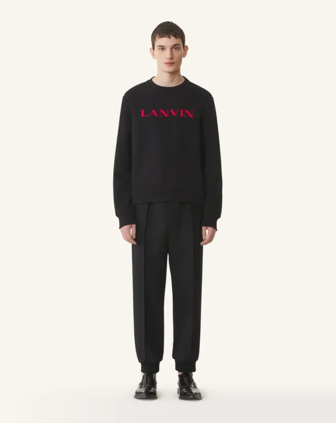 Haftowana bawełniana bluza Lanvin