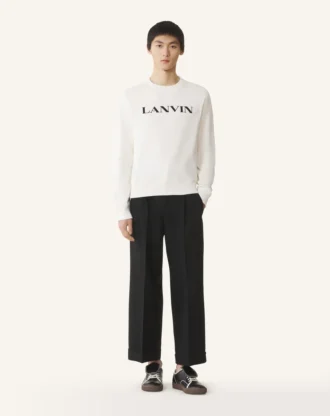 Haftowana bawełniana bluza Lanvin