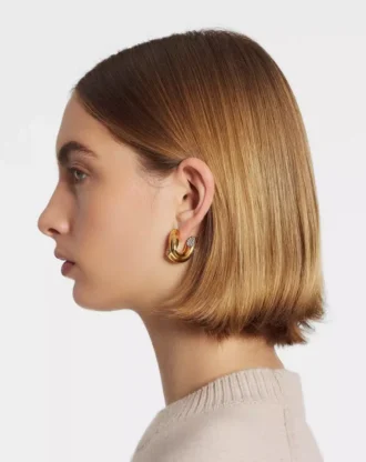Kolczyki Sequence by Lanvin z kryształkami