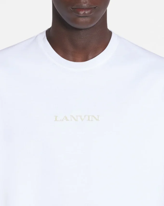Koszulka z haftem Lanvin