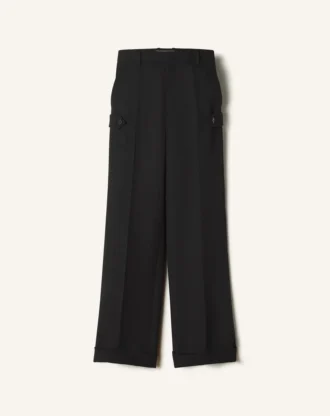 Lekkie wełniane spodnie chino