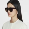 Lunettes Maxi Rectangle Lanvin Signature