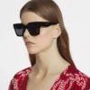 Lunettes Maxi Rectangle Lanvin Signature