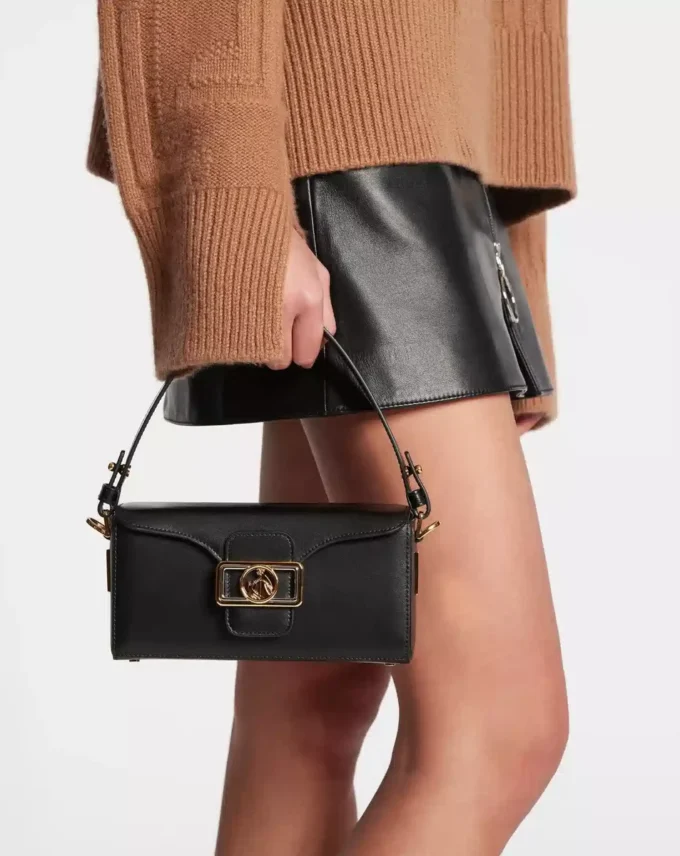 Nano Pencil Shiny Leather Bag