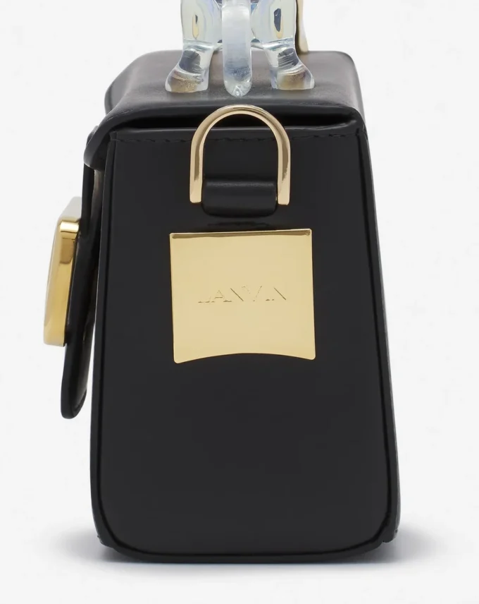 Pencil Cat Nano Leather Bag z dwumateriałowym kotem