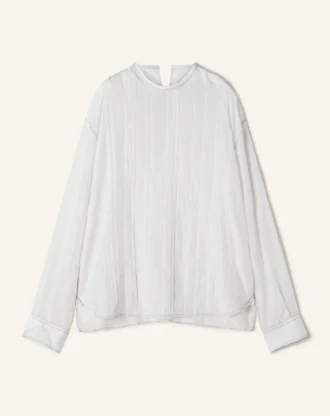 Plisowana jedwabna bluzka