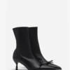 Skórzane botki Lanvin Bow