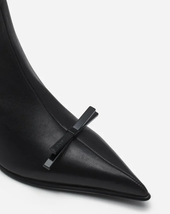 Skórzane botki Lanvin Bow