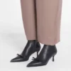 Skórzane botki Lanvin Bow
