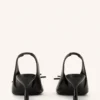 Skórzane czółenka Lanvin Bow Slingback